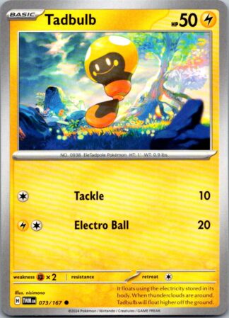 Tadbulb 73/167 Twilight Masquerade (Common) (NM-Exc Condition)