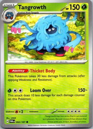 Tangrowth 2/167 Twilight Masquerade (Common) (NM-Exc Condition)