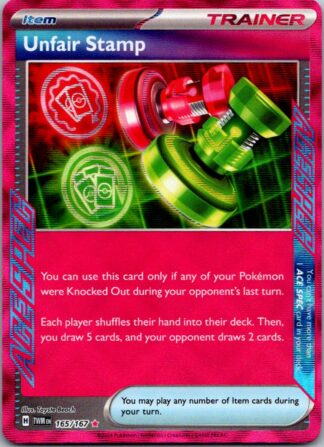 Unfair Stamp 165/167 Twilight Masquerade (Ultra Rare) (NM-Exc Condition)