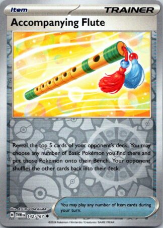 Accompanying Flute 142/167 Twilight Masquerade (Reverse Holo) (NM-Exc Condition)