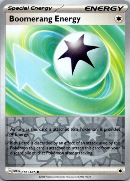 Boomerang Energy 166/167 Twilight Masquerade (Reverse Holo) (NM-Exc Condition)