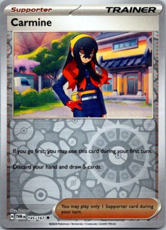 Carmine 145/167 Twilight Masquerade (Reverse Holo) (NM-Exc Condition)