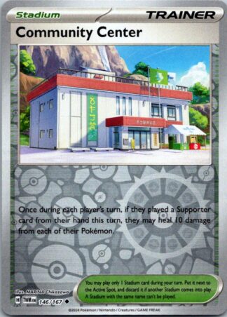 Community Center 146/167 Twilight Masquerade (Reverse Holo) (NM-Exc Condition)