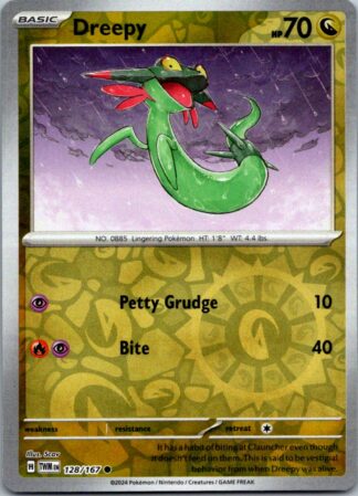 Dreepy 128/167 Twilight Masquerade (Reverse Holo) (NM-Exc Condition)