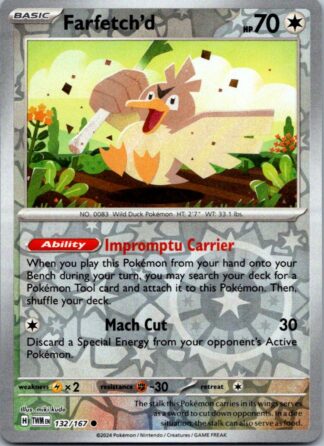 Farfetch'd 132/167 Twilight Masquerade (Reverse Holo) (NM-Exc Condition)
