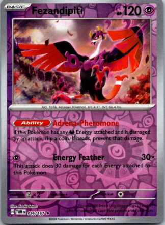 Fezandipiti 96/167 Twilight Masquerade (Reverse Holo) (NM-Exc Condition)