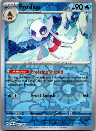 Froslass 53/167 Twilight Masquerade (Reverse Holo) (NM-Exc Condition)