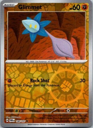 Glimmet 108/167 Twilight Masquerade (Reverse Holo) (NM-Exc Condition)