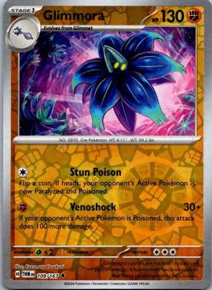 Glimmora 109/167 Twilight Masquerade (Reverse Holo) (NM-Exc Condition)