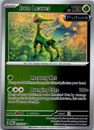 Iron Leaves 19/167 Twilight Masquerade (Reverse Holo) (NM-Exc Condition)