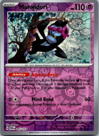 Munkidori 95/167 Twilight Masquerade (Reverse Holo) (NM-Exc Condition)
