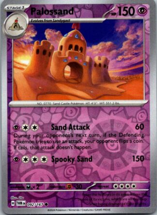 Palossand 92/167 Twilight Masquerade (Reverse Holo) (NM-Exc Condition)