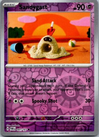 Sandygast 91/167 Twilight Masquerade (Reverse Holo) (NM-Exc Condition)