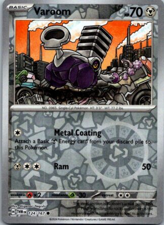 Varoom 124/167 Twilight Masquerade (Reverse Holo) (NM-Exc Condition)