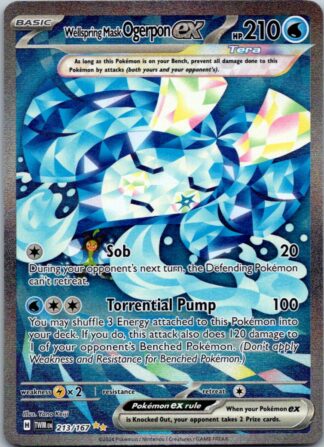 Wellspring Mask Ogerpon ex 213/167 Twilight Masquerade (Ultra Rare) (NM-Exc Condition)
