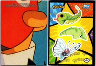 Caterpie Evolution - Topps The First Movie (Sticker Card) (P Condition)