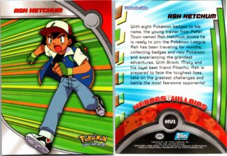 Ash Ketchum - Topps Heroes & Villains (Exc Condition)