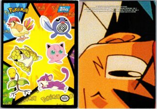 Jigglypuff, Bellsprout, etc - Topps The First Movie (Sticker Card) (LP Condition)