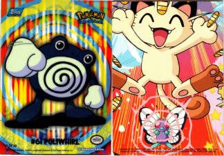 Poliwhirl #61 - TOPPS Puzzle Sticker Card (LP Condition)