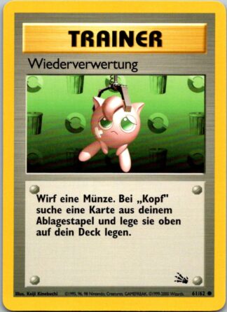Wiederverwertung (Recycle) 61/62 GERMAN Fossil (Exc-LP Condition)