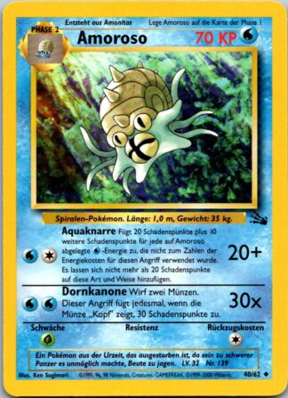 Amoroso (Omastar) 40/62 GERMAN Fossil (Exc-LP Condition)