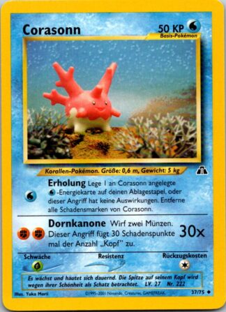 Corasonn (Corsola) 37/75 GERMAN Neo Discovery (LP Condition)