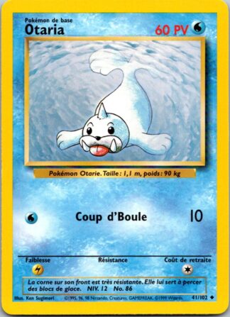 Otaria (Seel) 41/102 FRENCH Base Set (LP Condition)