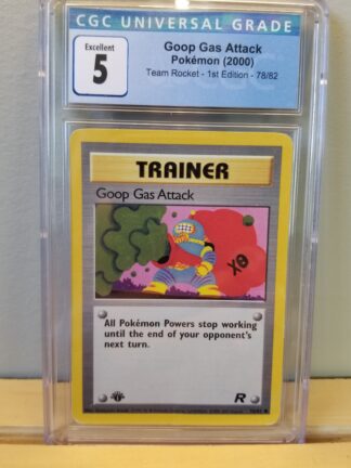 Goop Gas Attack 78/82 Team Rocket (1st Edition) CGC Graded 5