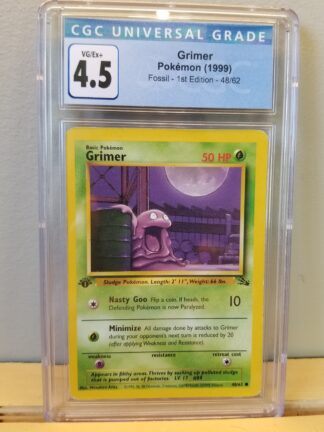 Grimer 48/62 Fossil (1st Edition) CGC Graded 4.5