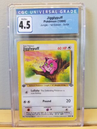 Jigglypuff 54/64 Jungle (1st Edition) CGC Graded 4.5