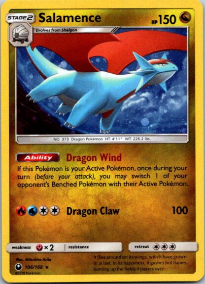 Salamence 106/168 Celestial Storm (Alternate Art Holo) (Exc Condition)