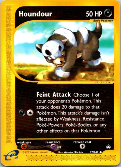 Houndour 87/147 Aquapolis (Common) (Played Condition)