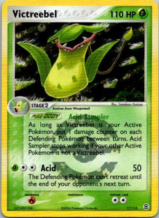 Victreebel 17/112 Fire Red Leaf Green (Reverse Holo) (LP Condition)