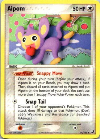 Aipom 34/115 EX Unseen Forces (Uncommon) (Exc Condition)