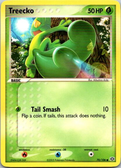 Treecko 70/106 EX Emerald (Common) (Exc Condition)