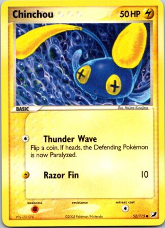 Chinchou 52/115 EX Unseen Forces (Common) (Exc Condition)