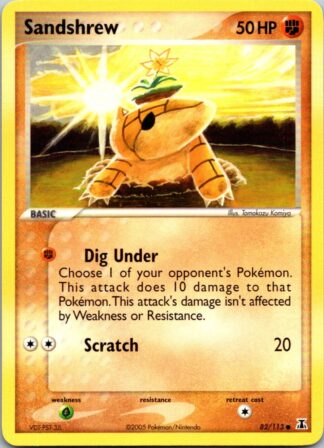 Sandshrew 82/113 EX Delta Species (Common) (Exc Condition)