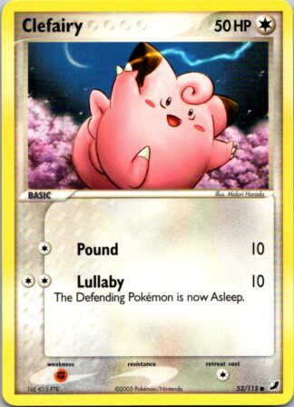 Clefairy 53/115 EX Unseen Forces (Common) (Exc Condition)