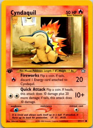 Cyndaquil 57/111 Neo Genesis (Common) (1st Edition Exc Condition)