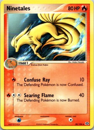 Ninetales 38/106 EX Emerald (Uncommon) (Exc Condition)