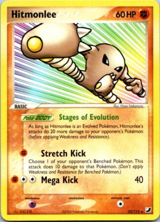 Hitmonlee 25/115 Ex Unseen Forces (Rare) (Exc Condition)