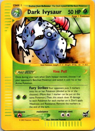 Dark Ivysaur 6 Best of Promo (LP Condition)