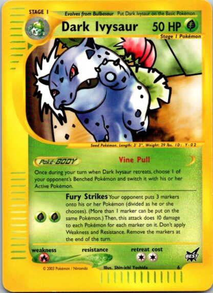 Dark Ivysaur 6 Best of Promo (LP Condition)
