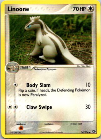 Linoone 34/106 EX Emerald (Uncommon) (Exc Condition)