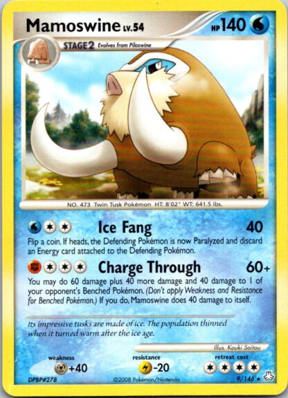 Mamoswine 9/146 Legends Awakened (Theme Deck Rare) (P Condition)