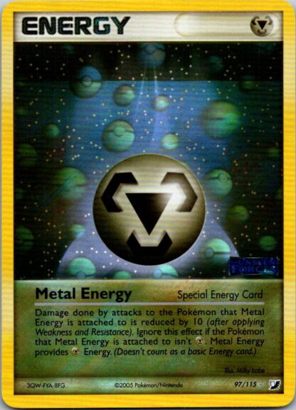 Metal Energy 97/115 Ex Unseen Forces (Reverse Holo) (Exc Condition)