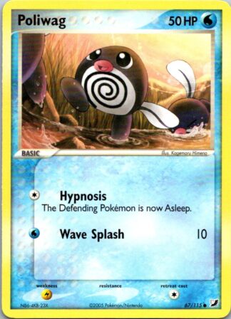 Poliwag 67/115 Ex Unseen Forces (Common) (LP Condition)