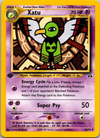 Xatu 52/75 Neo Discovery (Uncommon) (1st Edition Excellent Condition)