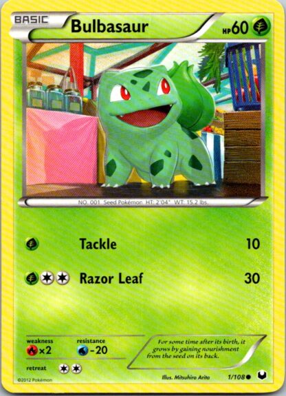 Bulbasaur 1/108 Dark Explorers (Common) (LP Condition)