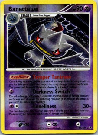 Banette 19/127 Platinum (Reverse Holo) (P Condition)